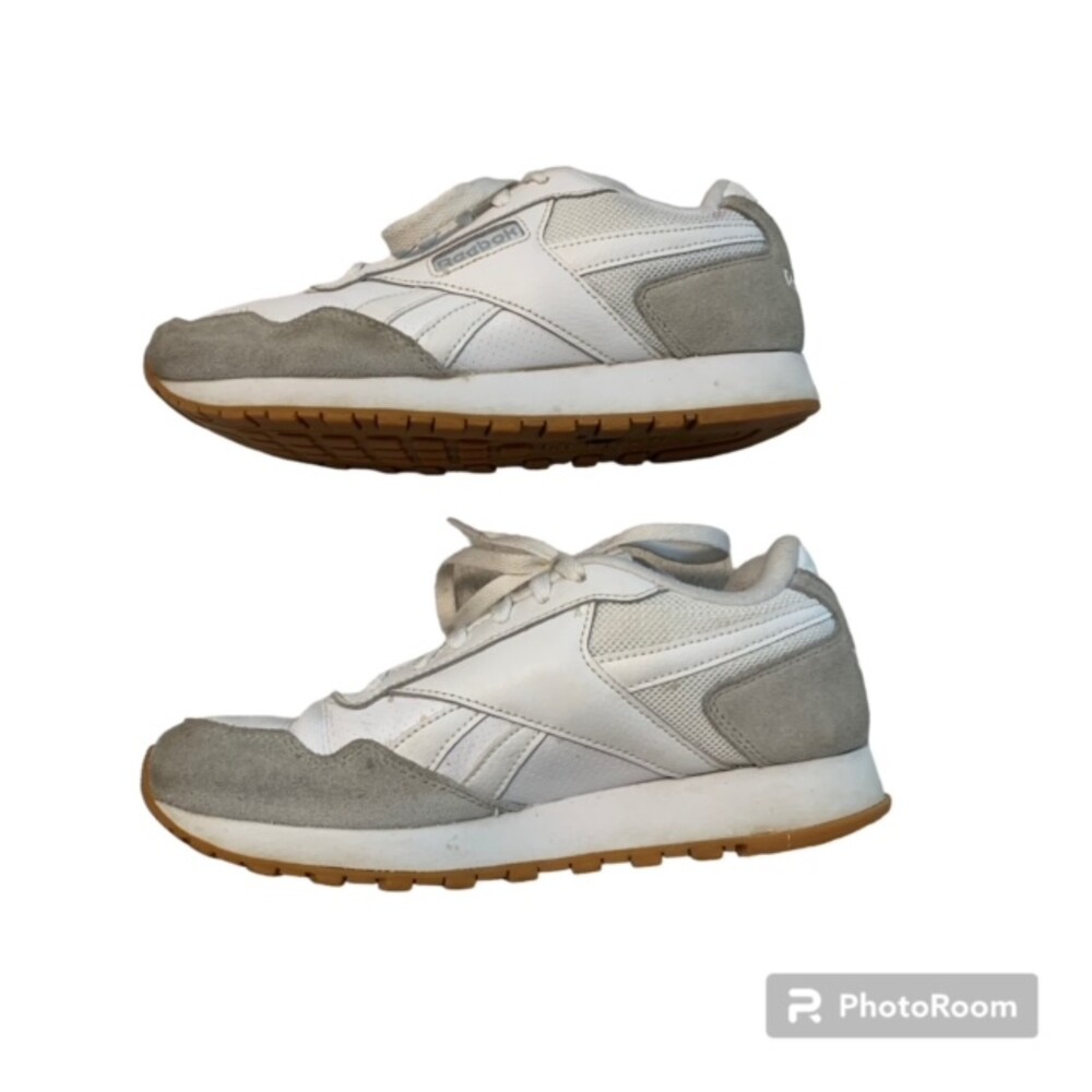 Reebok Classic Harman Run Women’s Sneakers Size 8 White Gray Gum Sole